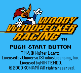 Woody Woodpecker title screen for GameBoy Color